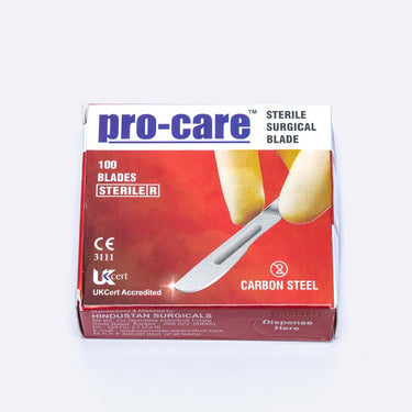 CARBON STEEL STERILE SURGICAL BLADES NO 22